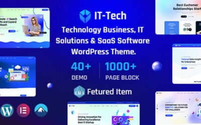 IT-Tech - Saas, Startup, Technology & IT Solutions WordPress Theme