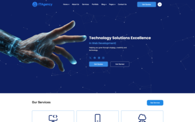 ITAgency | Multipurpose IT Solutions and Business Services Responsive Website Template