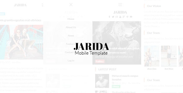Jarida - Magazin Mobile Template Jarida - Magazin Mobile Template