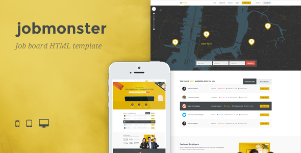 Jobmonster - Job Board HTML Template Jobmonster - Job Board HTML Template