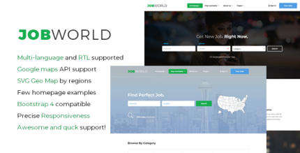 JobWorld - Job Portal HTML Template