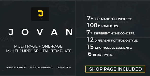 Jovan | Multipurpose HTML5 Template Jovan | Multipurpose HTML5 Template