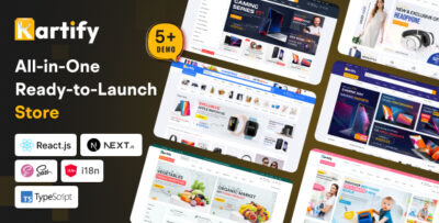 Kartify – Multipurpose eCommerce React Nextjs Template