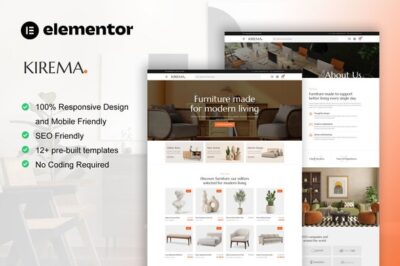 Kirema - Furniture Shop Elementor Pro Template Kit