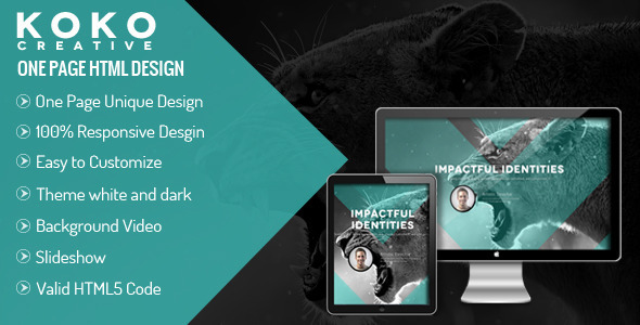 KOKO - One Page Parallax Theme KOKO - One Page Parallax Theme