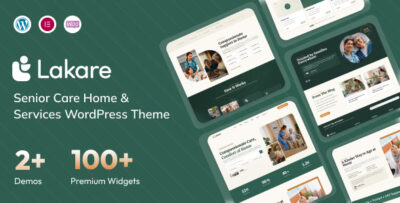 Lakare – Senior Care Home & Services WordPress Theme