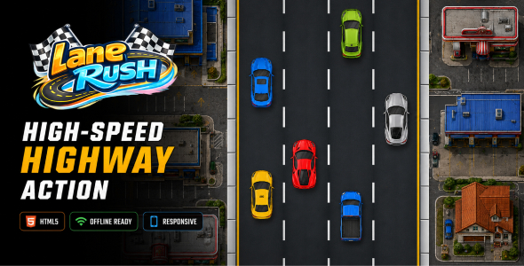 LaneRush | HTML5 Endless Highway Traffic Racing Game LaneRush | HTML5 Endless Highway Traffic Racing Game