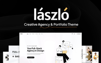Laszlo - Creative Agency & Portfolio Lottie WordPress Theme