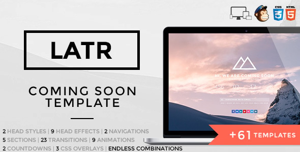 LATR - Ultimate Coming Soon Template LATR - Ultimate Coming Soon Template