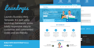 Laundryes - Laundry Business Html Template