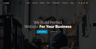 Lean - One Page MultiPurpose Template