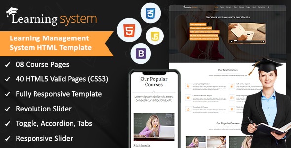 Learning Management System A Premium HTML Template Learning Management System A Premium HTML Template
