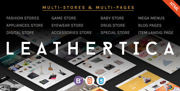 Leather - CMS & eCommerce Responsive HTML Template Leather - CMS & eCommerce Responsive HTML Template