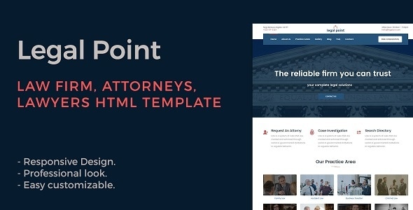 Legal Point - Law Firm, Attorney, Lawyers HTML Template Legal Point - Law Firm, Attorney, Lawyers HTML Template