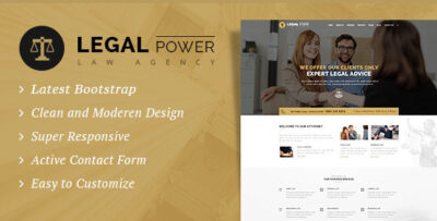 Legal Power - Law Firm HTML Template