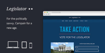 Legislator: Political Campaign Template