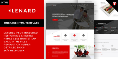 Lenard - Onepage Business Responsive Site Template