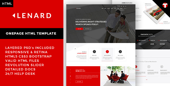 Lenard - Onepage Business Responsive Site Template Lenard - Onepage Business Responsive Site Template