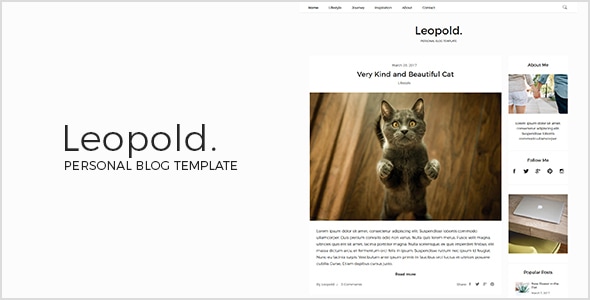 Leopold - Personal Blog Template Leopold - Personal Blog Template