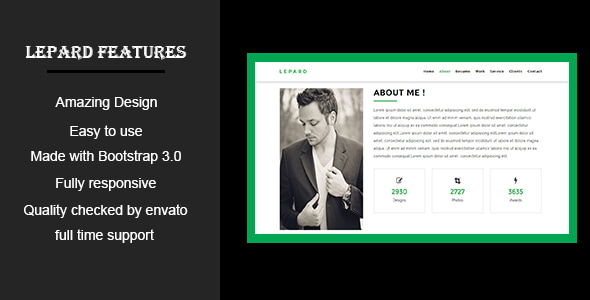LEPARD-Personal/Portfolio HTML5 Template LEPARD-Personal/Portfolio HTML5 Template
