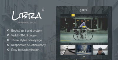 Libra - Personal Blog HTML Template
