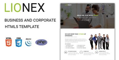Lionex - Business And Corporate  HTML5 Template