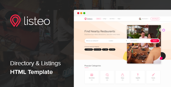 Listeo - Directory & Listings HTML Template Listeo - Directory & Listings HTML Template