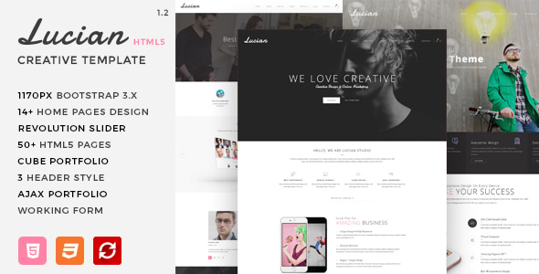 Lucian - Multi-Concept Creative HTML5 Template Lucian - Multi-Concept Creative HTML5 Template