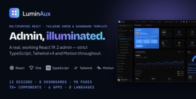Luminaux - Multipurpose React Tailwind Admin & Dashboard Template