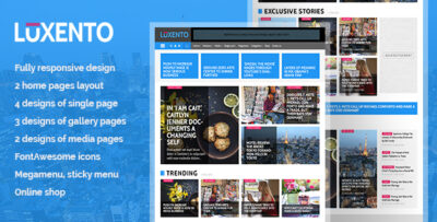 Luxento Magazine HTML5 template