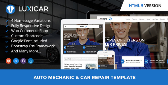 Luxicar Automotive & Business HTML5 template Luxicar Automotive & Business HTML5 template