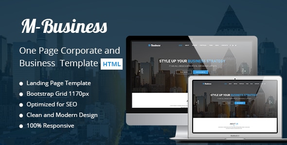 M-Business One Page Corporate and Business Template M-Business One Page Corporate and Business Template