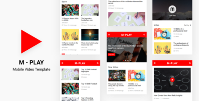 M-PLAY - Mobile Video Template