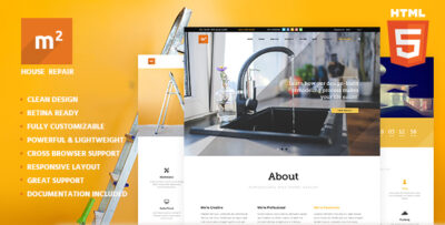 m2 - Home Repair, Building & Maintenance Template