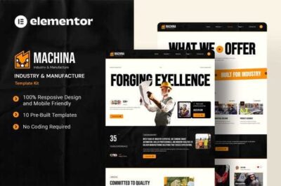 Machina - Industry & Manufacture Elementor Template Kit