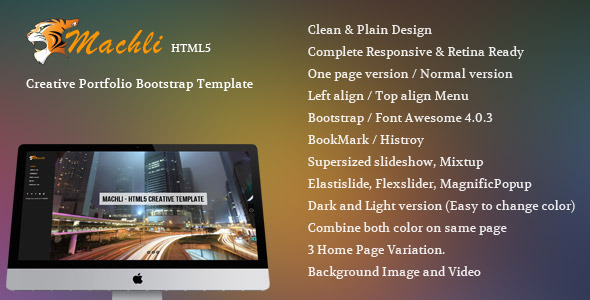 Machli - Simple Plain Creative Bootstrap Template Machli - Simple Plain Creative Bootstrap Template