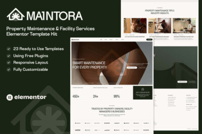 Maintora – Property Maintenance & Facility Services Elementor Template Kit