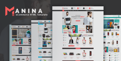 Manina - Electronics Fashion Store eCommerce HTML Template