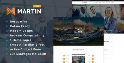 Martin - Multipurpose Responsive HTML5 Template