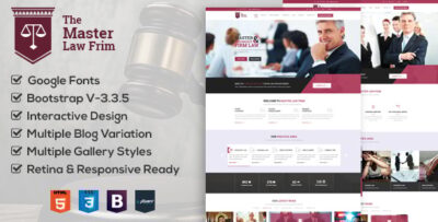 Master Law Agency Corporate & Business HTML Theme