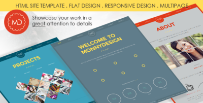 MD - Multipage HTML Portfolio Template