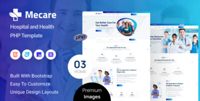 Mecare – Hospital and Health PHP Template