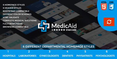 MedicAid - Medical and Hospital - Multipurpose HTML Template