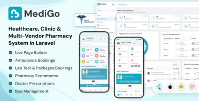 Medigo | Hospital Management System PHP Script With Laravel and Flutter