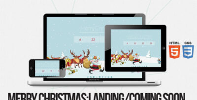 Merry Christmas - Illustrated/Animated LESS Theme