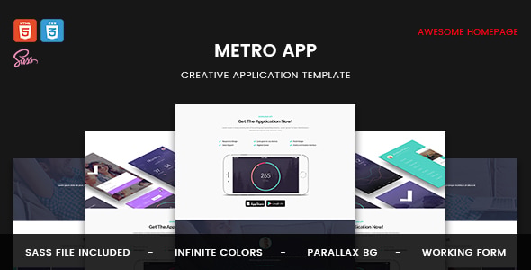 Metro App - Application HTML5 Template Metro App - Application HTML5 Template