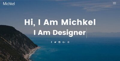 Mickhel – Creative Portfolio HTML Template