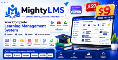 MightyLMS | Learning Management System PHP and Flutter Script.