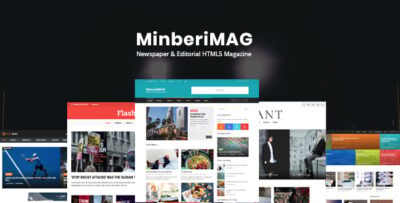 MinberiMag - Newspaper & Editorial HTML5 Magazine