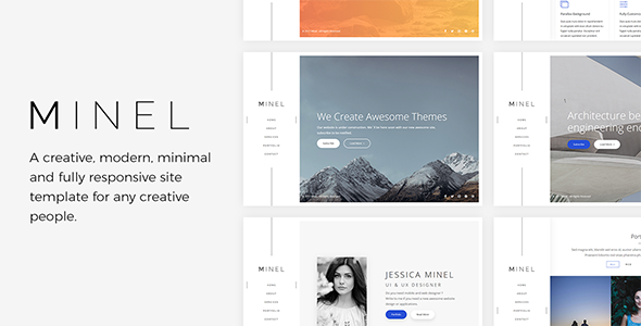 Minel - Responsive Minimal Site Template Minel - Responsive Minimal Site Template